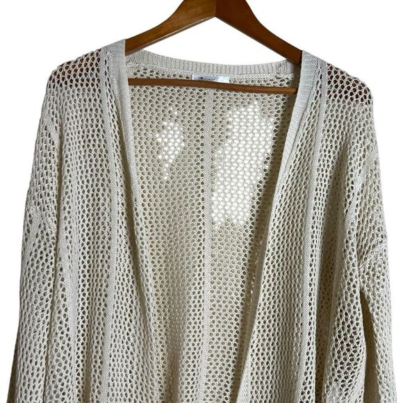 Cupshe cream crochet open cardigan. Size small - Picture 6 of 6